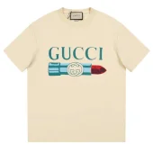 Футболка Gucci Print Lipstick "Cream"