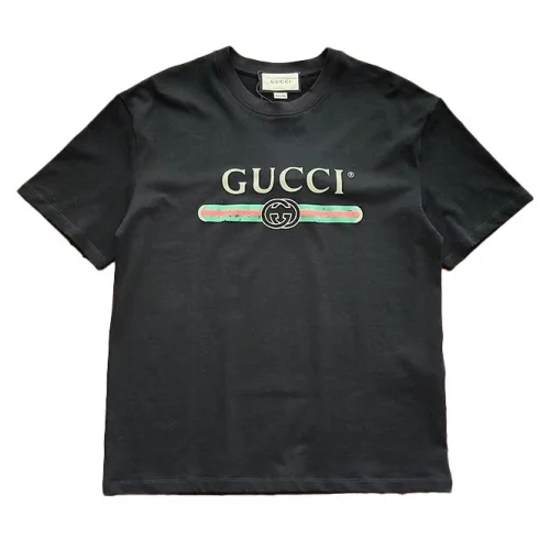 Футболка Gucci Print Belt With Logo "Black"