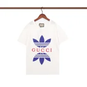 Футболка Gucci Adidas Logo Leaves "White"