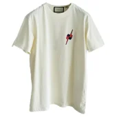 Футболка Gucci With Blue-Red Logo "Cream"