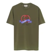 Футболка Gucci Red Logo With Ribbon "Khaki"