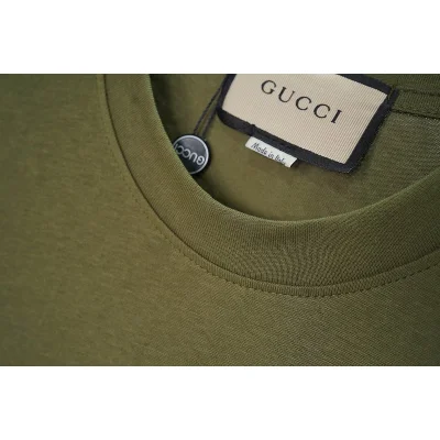 Футболка Gucci Red Logo With Ribbon "Khaki" фото № 8