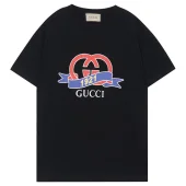 Футболка Gucci With Red Letter Logo "Black"
