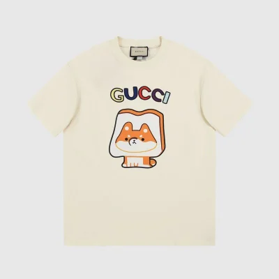 Футболка Gucci Dog With Bread - Print "Cream" фото № 3 Футболка Gucci Dog With Bread - Print "Cream" фото № 3