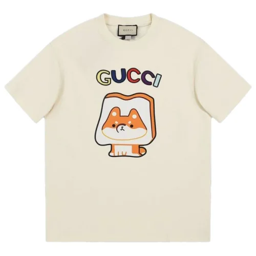 Футболка Gucci Dog With Bread - Print "Cream"