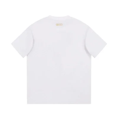 Футболка Gucci With Big Yellow Logo "White" фото № 2