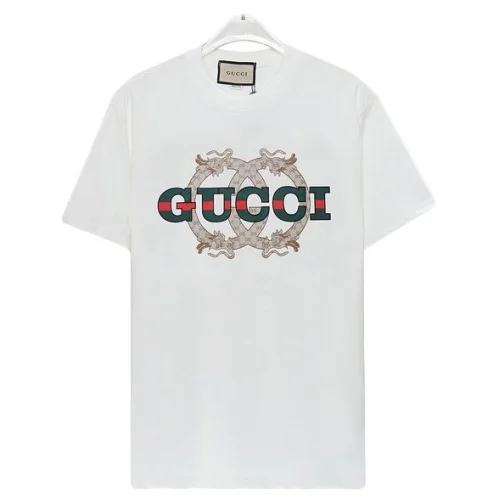 Футболка Gucci Logo On Decorated Circles "White"
