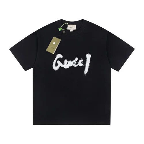 Футболка Gucci Graffitti Logo "Black"