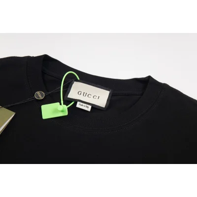 Футболка Gucci Graffitti Logo "Black" фото № 4