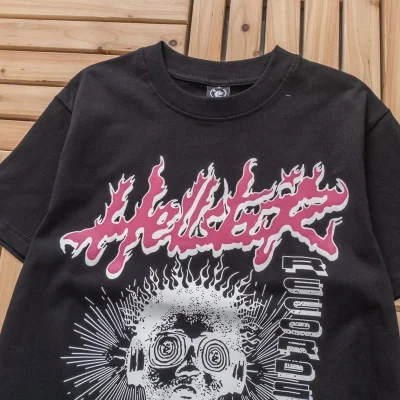 Футболка Hellstar Man In Headphones "Black" фото № 2