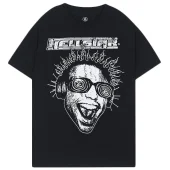 Футболка Hellstar Man With Headphones And Glasses "Black"