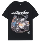 Футболка Hellstar Burning Car "Black"