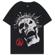 Футболка Hellstar Big Skull Print And Logo "Black"