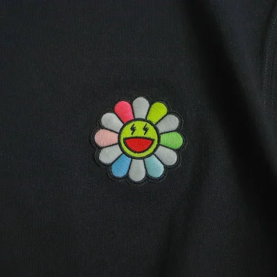 Футболка JBalvin Multicolor Small Flower Front "Black" фото № 3