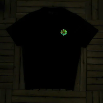 Футболка JBalvin Multicolor Small Flower Front "Black" фото № 8