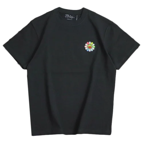 Футболка JBalvin Multicolor Small Flower Front "Black"