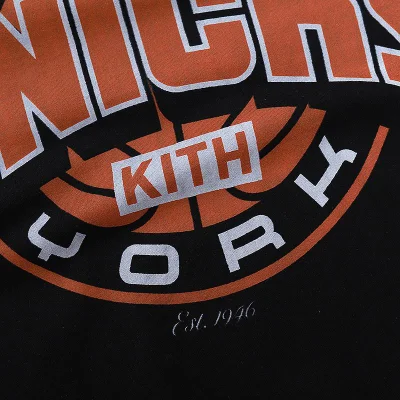 Футболка Kith New York Knicks Big "Black" фото № 5