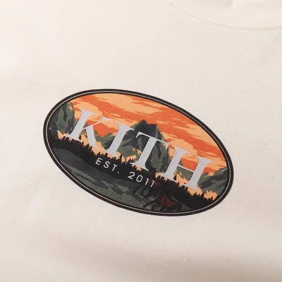 Футболка Kith Chamonix Mont Blanc "Cream" фото № 5