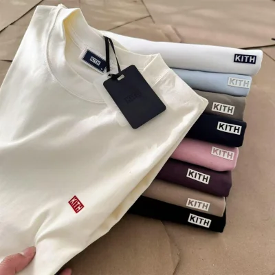 Футболка Kith Patch Logo "Beige" фото № 3