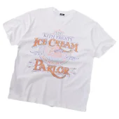 Футболка Kith Ice Cream Parlor "White/Orange"