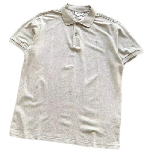Поло Lacoste Plain With Embroidered Small Logo "Gray"