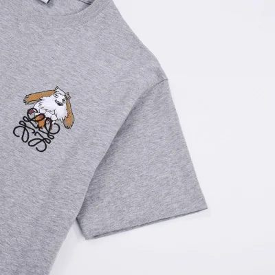 Футболка Loewe The Logo And The Old Dog "Gray" фото № 3