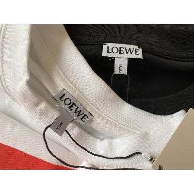 Футболка Loewe With Multicolored Stripes "Black" фото № 2