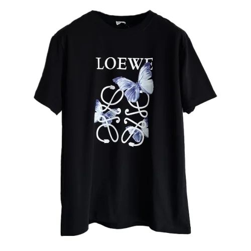 Футболка Loewe With Butterfly Print "Black"