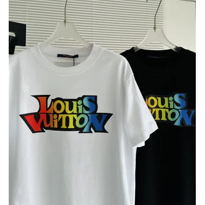 Футболка Louis Vuitton Bright Rainbow Style Logo "White" фото № 4