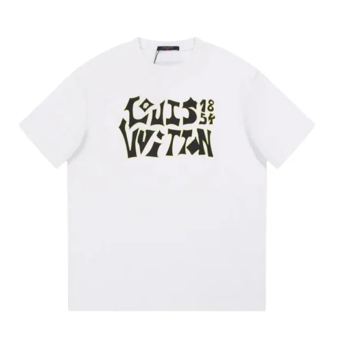 Футболка Louis Vuitton With An Unusual Shape Of Letters "White"