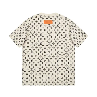 Футболка Louis Vuitton Monogram Fragments "Cream" фото № 2