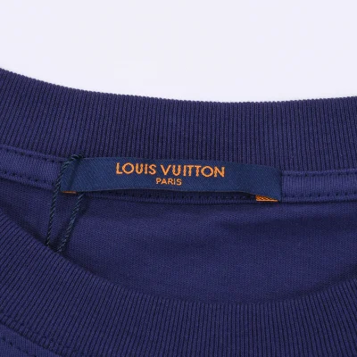 Футболка Louis Vuitton Cotton With Stylish Print "Blue" фото № 9