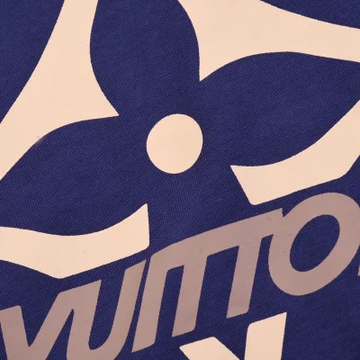 Футболка Louis Vuitton Cotton With Stylish Print "Blue" фото № 8