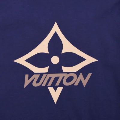 Футболка Louis Vuitton Cotton With Stylish Print "Blue" фото № 6