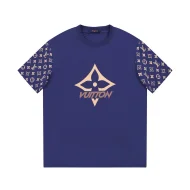 Футболка Louis Vuitton Cotton With Stylish Print "Blue"