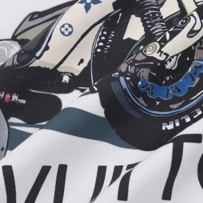 Футболка Louis Vuitton Motorcycle Print "White" фото № 3