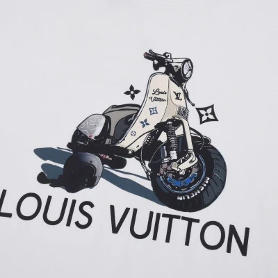 Футболка Louis Vuitton Motorcycle Print "White" фото № 5