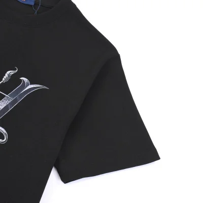 Футболка Louis Vuitton With Large Logo On The Front "Black" фото № 4