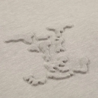 Футболка Louis Vuitton Embossed Monogram Logo "Beige/Gray" фото № 6