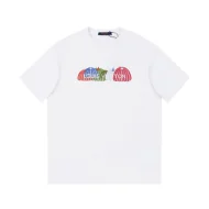 Футболка Louis Vuitton With Inscription On Colored Gourds "White"