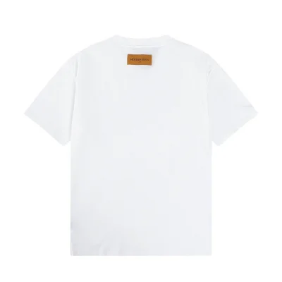 Футболка Louis Vuitton Three Brand Emblems "White" фото № 6