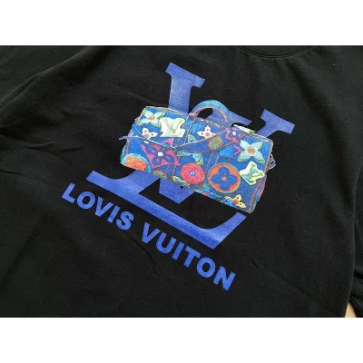 Футболка Louis Vuitton Logo And Travel Bag "Black" фото № 7