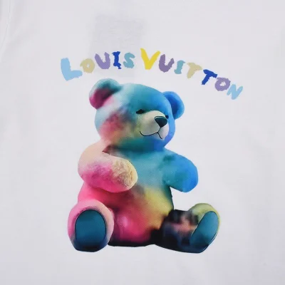 Футболка Louis Vuitton With Colorful Teddy Bear "White" фото № 5
