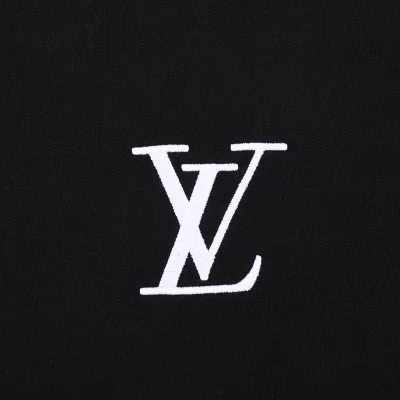 Футболка Louis Vuitton With Text Logo Collar "Black" фото № 8