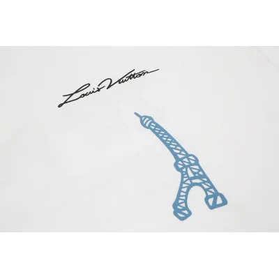 Футболка Louis Vuitton With Emblem Tilted Tower "White" фото № 4