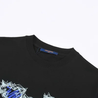 Футболка Louis Vuitton With Variegated Logo "Black" фото № 8