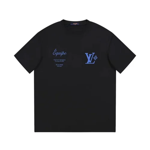 Футболка Louis Vuitton With Blue Print "Black"