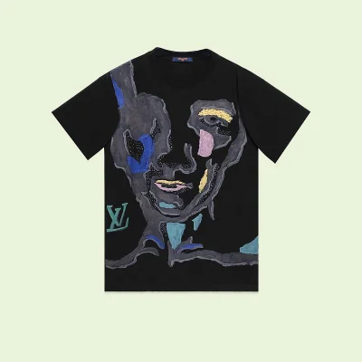 Футболка Louis Vuitton Face "Black" фото № 7