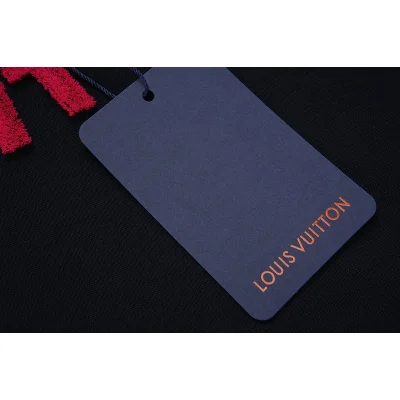 Футболка Louis Vuitton Neckline Decorated By Inscription With Logo "Black" фото № 5