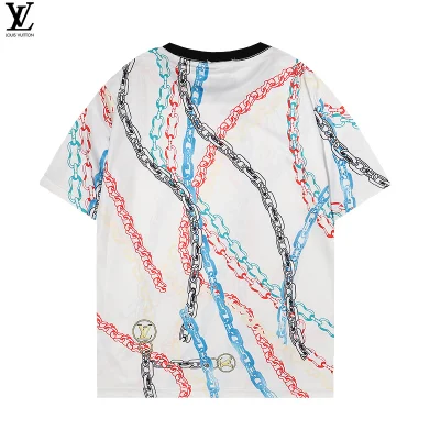 Футболка Louis Vuitton Colored Chains "White" фото № 2